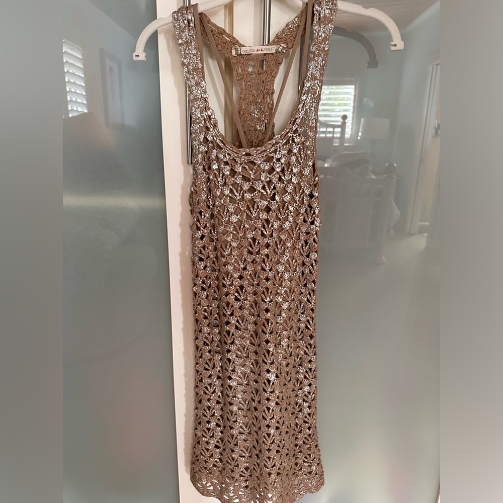 Chelsea & Violet crocheted dress nwot